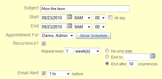 work schedule examples. work order scheduling