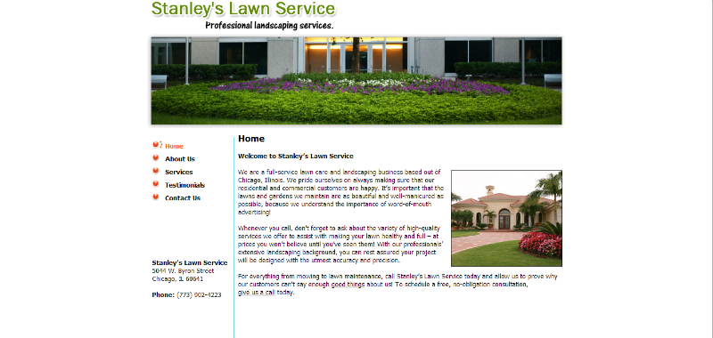 welcome to stanley s lawn service.e
