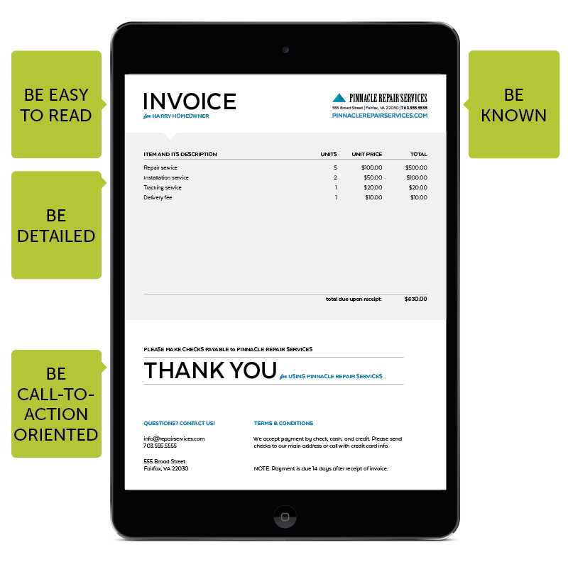 Creating A Great Invoice That Gets Paid Faster Mhelpdesk